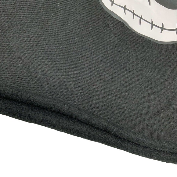 Disney Tim Burton Nightmare Before Christmas Raw Hem Crop pullover sweatshirt XL - Picture 5 of 9